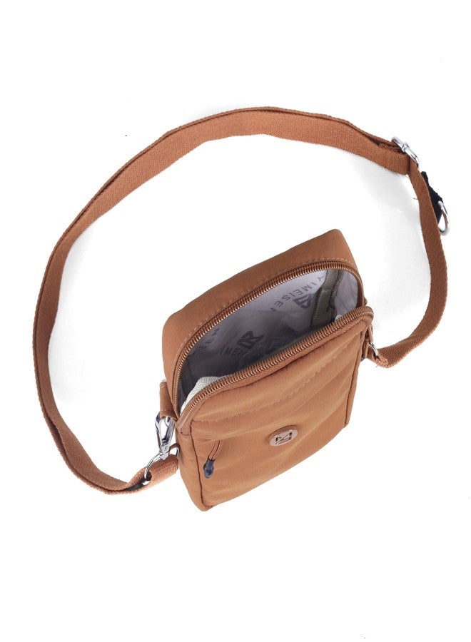 حقيبة كروس صغيرة للنساء من BAG IN مع جيب قابل للفصل - حقيبة كتف متعددة الألوان للسفر، حقيبة هاتف خفيفة الوزن مع حزام قابل للتعديل (برتقالي) - Image 5